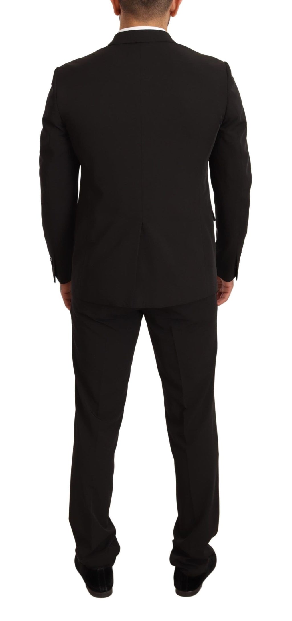 Domenico Tagliente Black Polyester Slim 2 Piece Set TAGLIENTE Suit