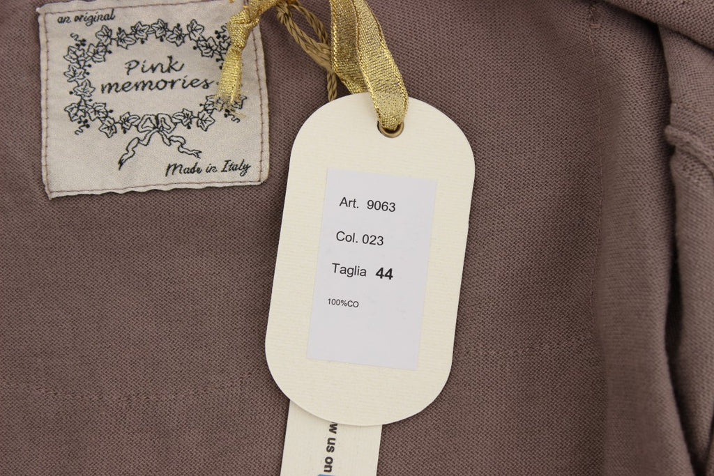 PINK MEMORIES Purple Lace Cotton Cardigan Sweater