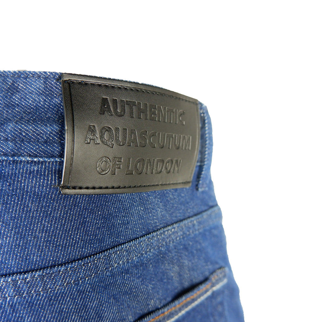 Aquascutum Blue Cotton Jeans Denim