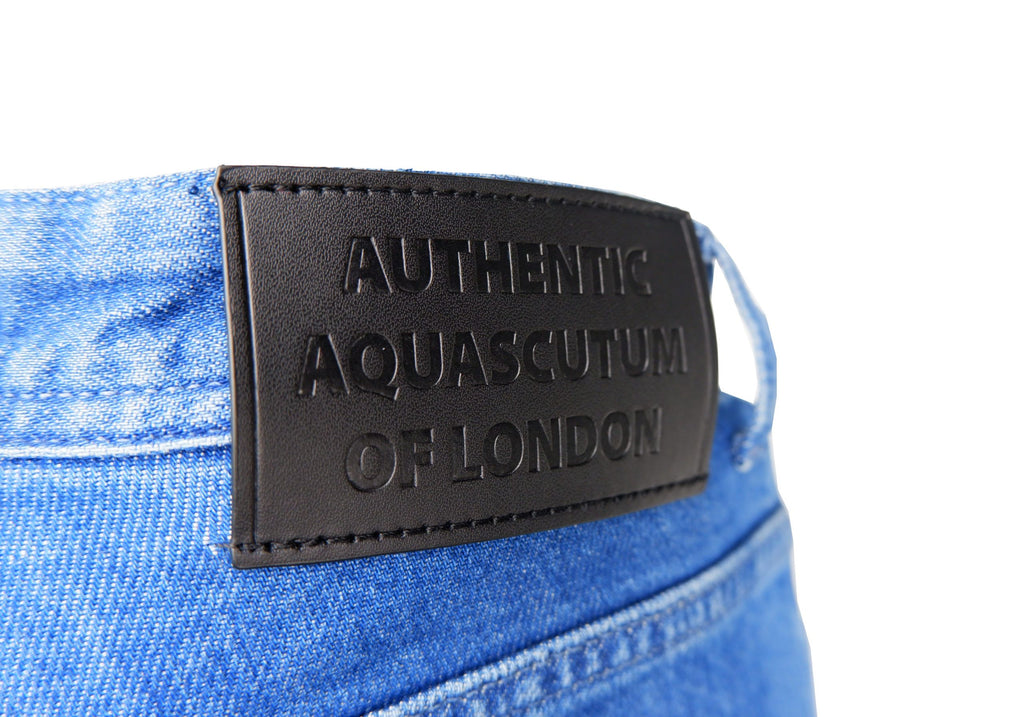 Aquascutum Blue Cotton Jeans Denim