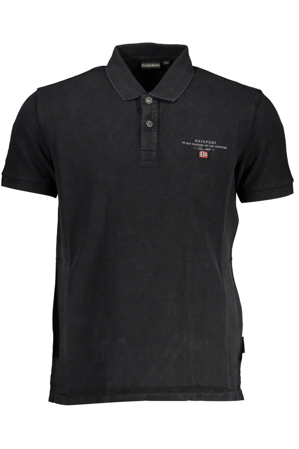 Napapijri Black Cotton Polo Shirt