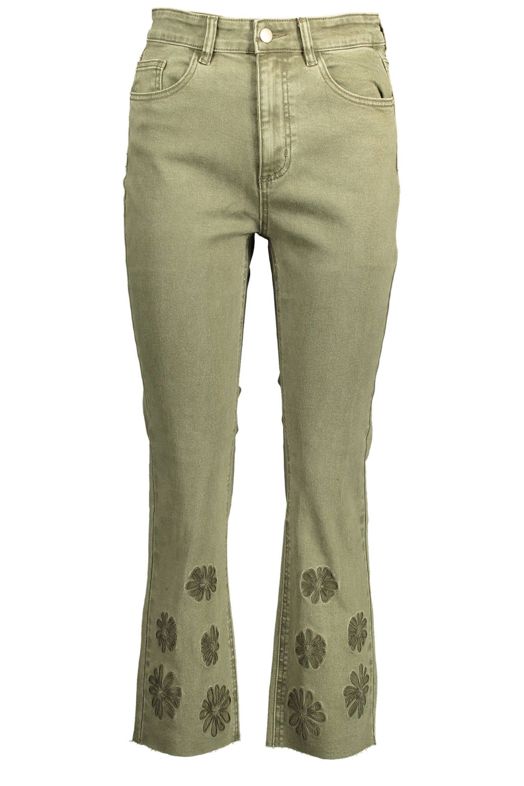 Desigual Green Cotton Jeans & Pants