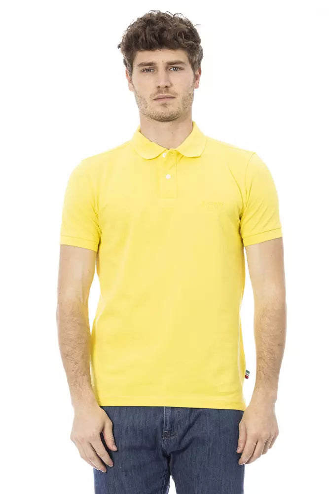 Baldinini Trend Yellow Cotton Polo Shirt
