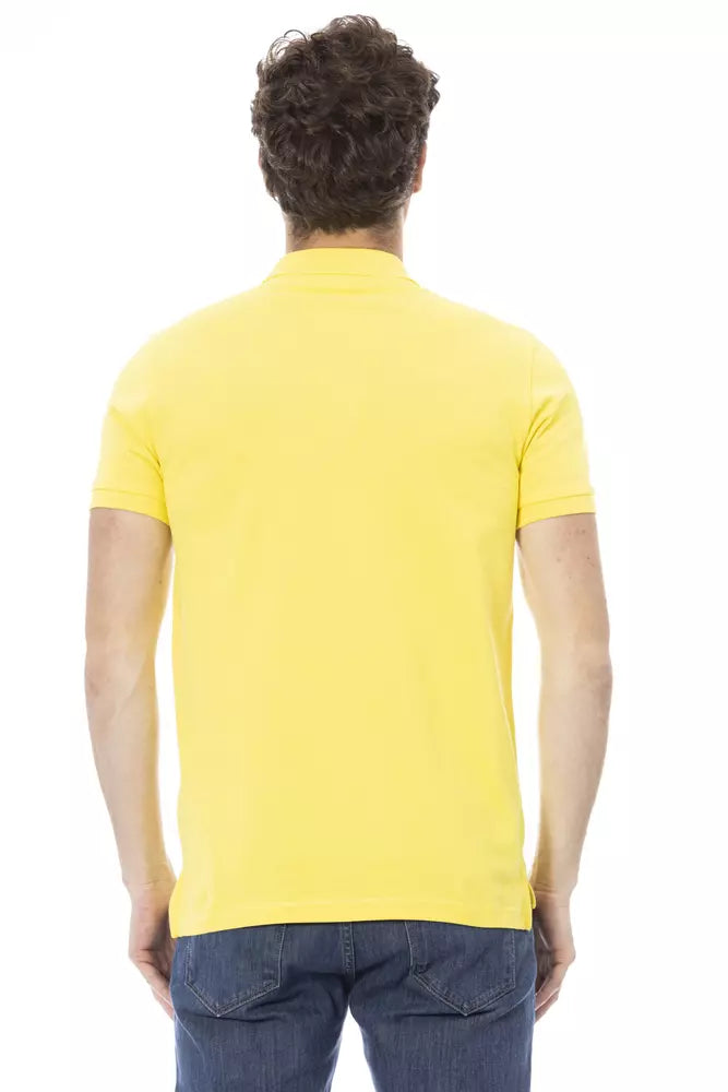 Baldinini Trend Yellow Cotton Polo Shirt