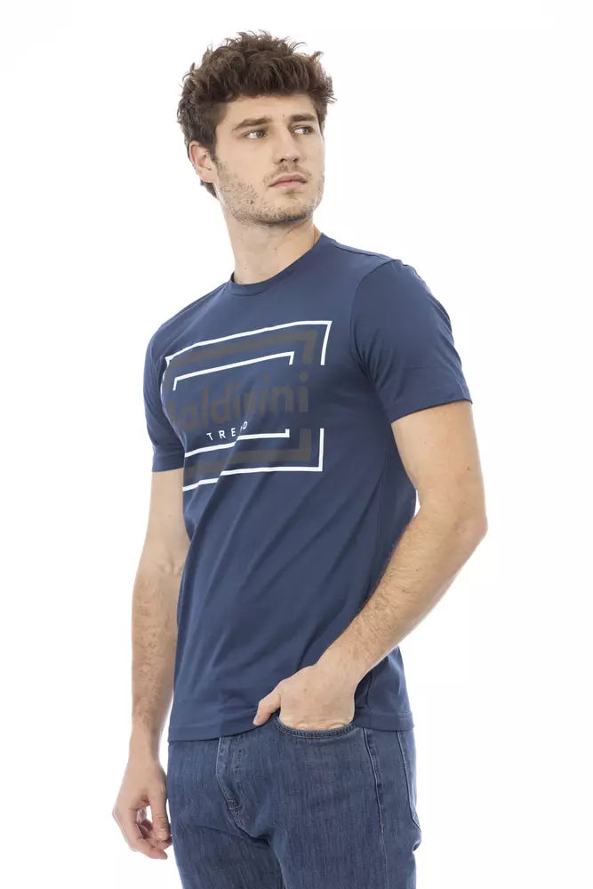 Baldinini Trend Blue Cotton T-Shirt