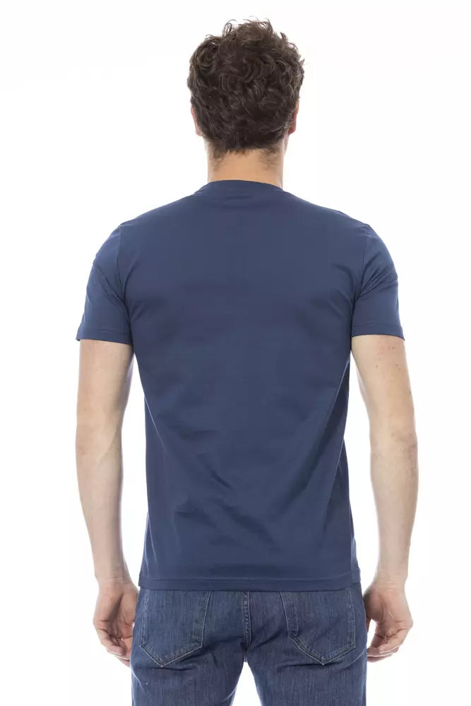 Baldinini Trend Blue Cotton T-Shirt