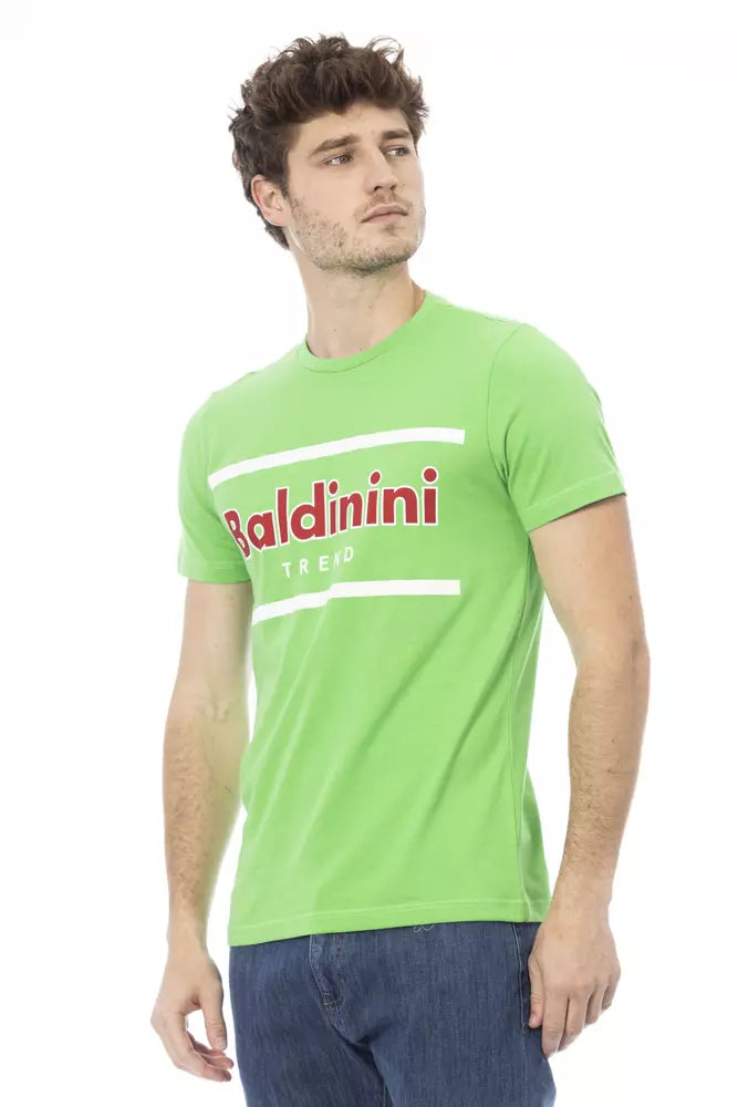 Baldinini Trend Green Cotton T-Shirt