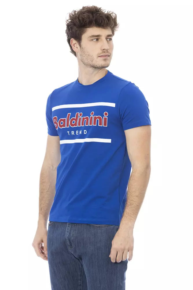 Baldinini Trend Blue Cotton T-Shirt
