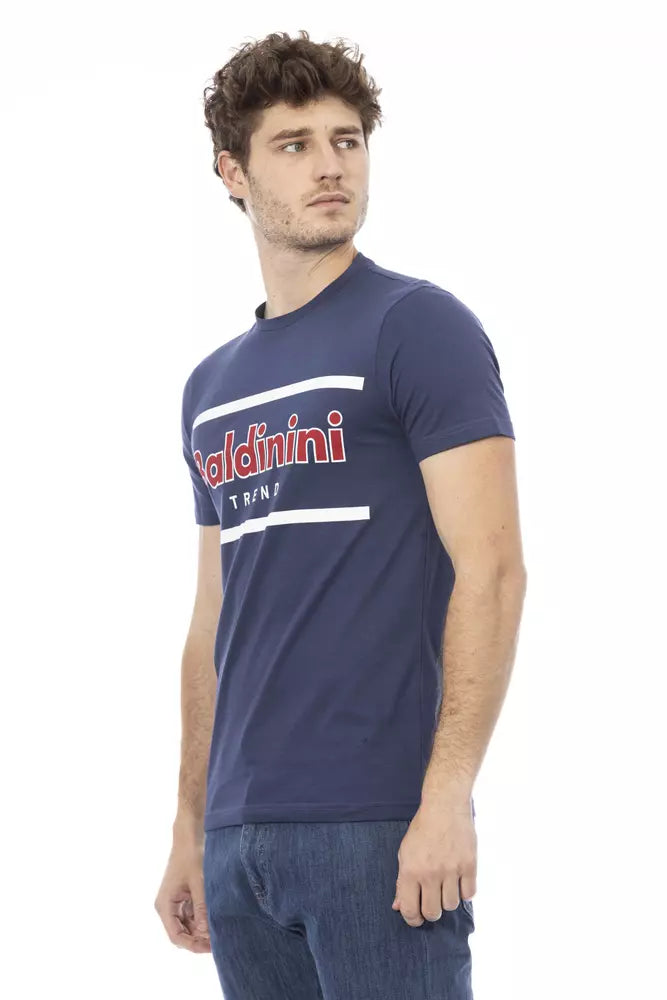 Baldinini Trend Blue Cotton T-Shirt