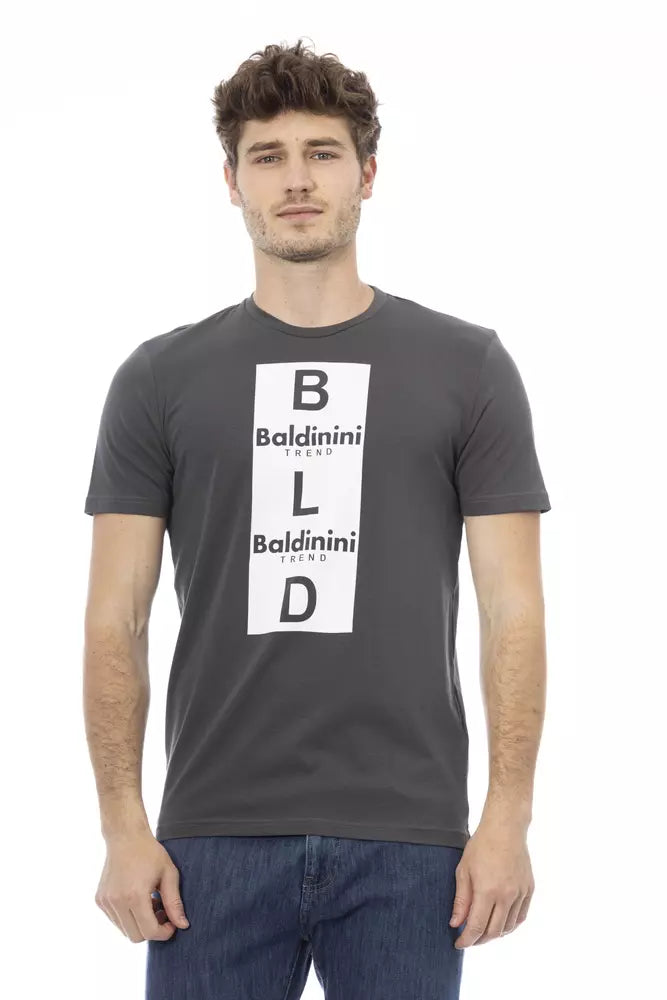 Baldinini Trend Gray Cotton T-Shirt