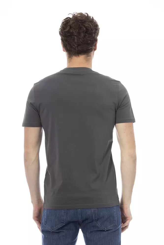 Baldinini Trend Gray Cotton T-Shirt
