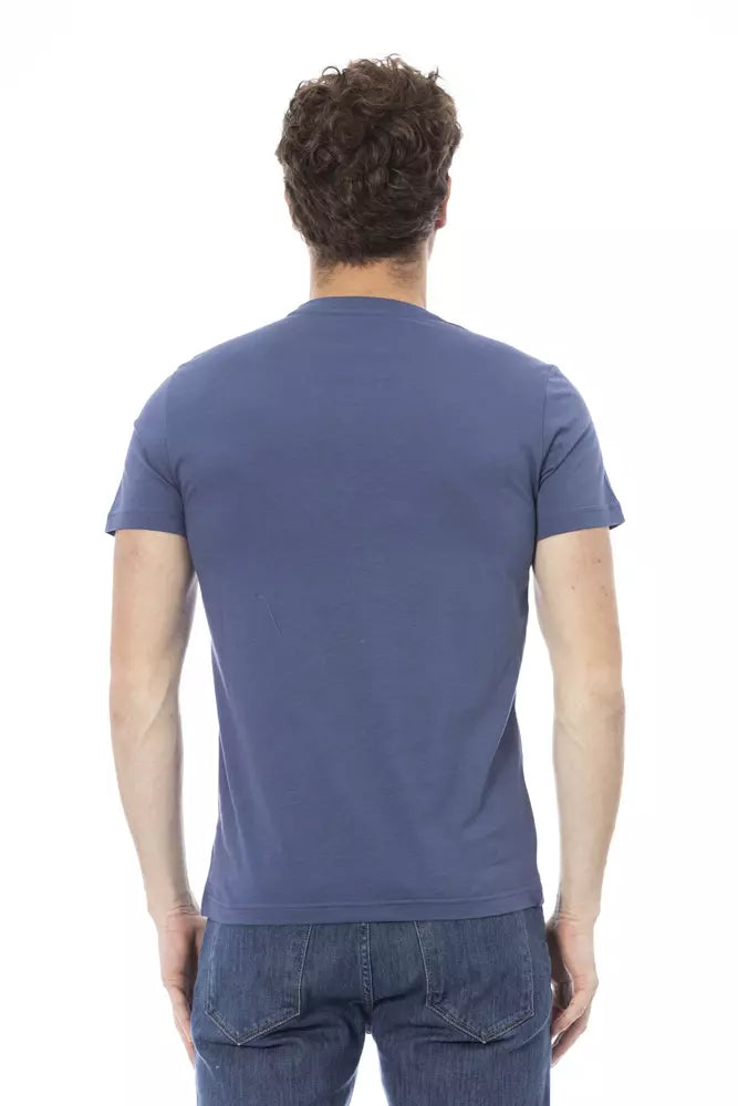 Baldinini Trend Blue Cotton T-Shirt
