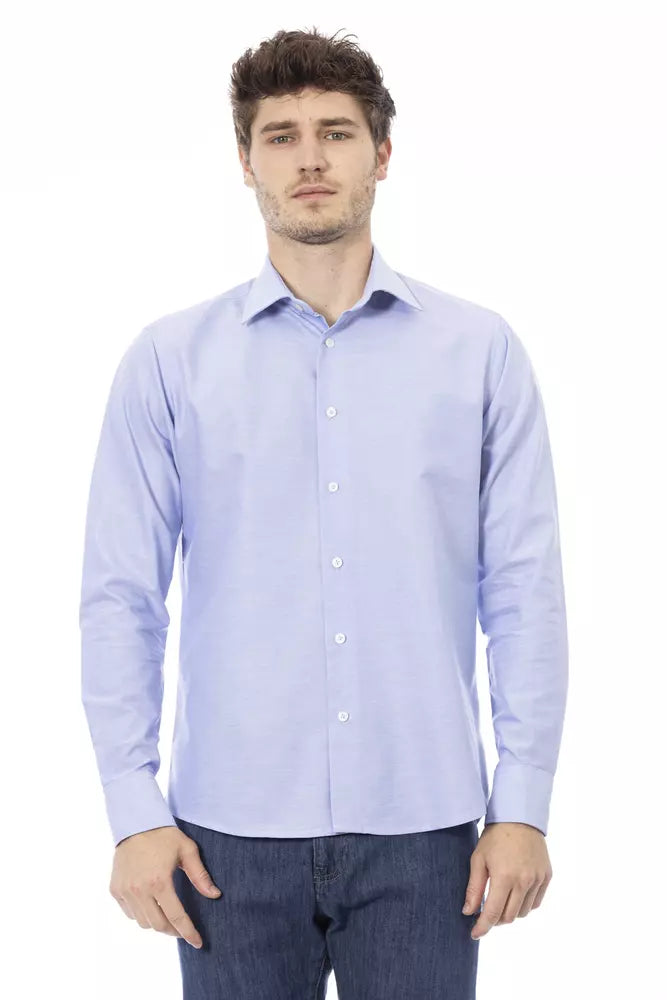 Baldinini Trend Light Blue Cotton Shirt