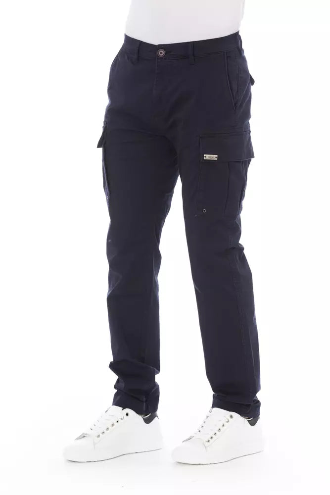 Baldinini Trend Blue Cotton Pant