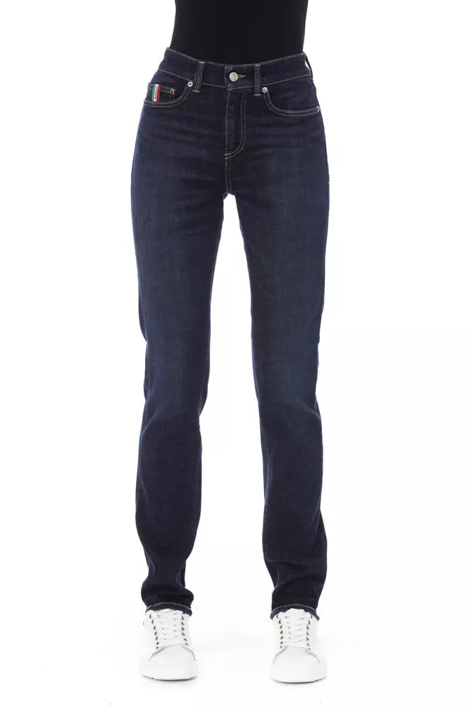 Baldinini Trend Blue Cotton Jeans Denim
