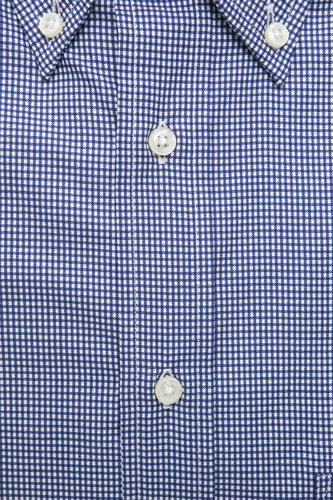 Robert Friedman Blue Cotton Men's Shirt