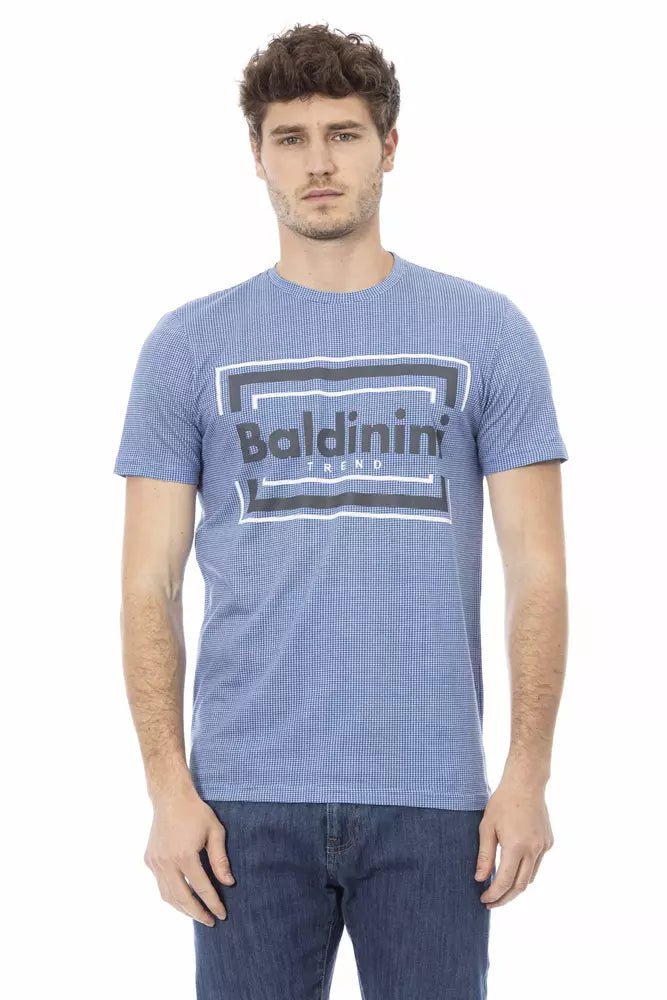 Baldinini Trend Light Blue Cotton T-Shirt