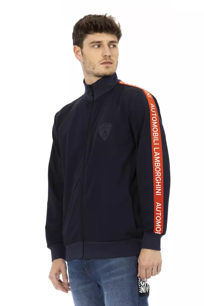 Automobili Lamborghini Blue Polyester Sweater