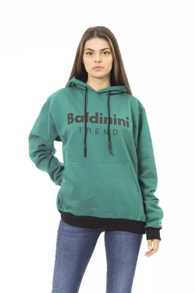 Baldinini Trend Black Cotton Sweatshirt