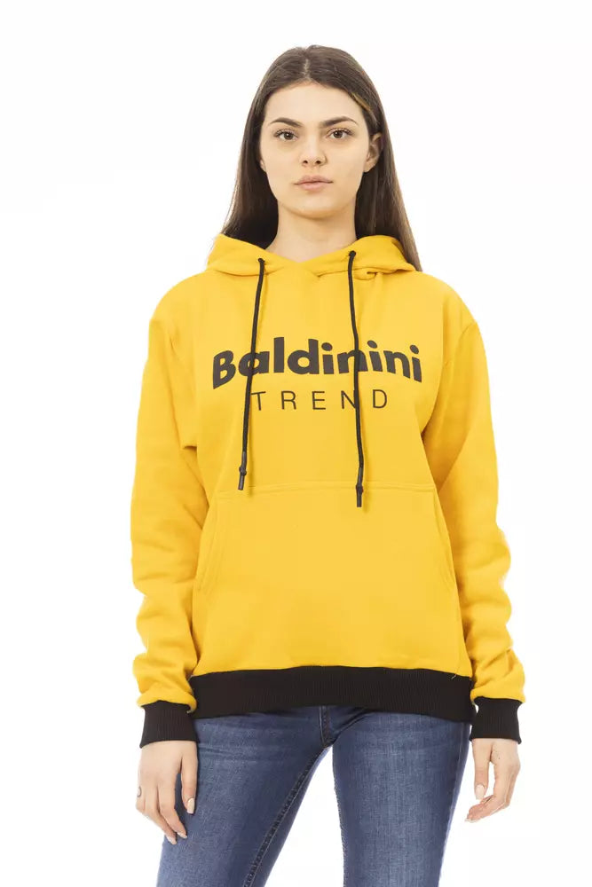 Baldinini Trend Yellow Cotton Sweatshirt