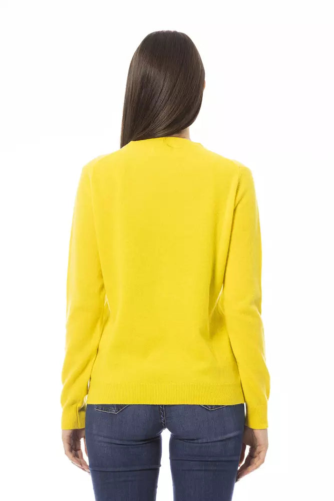 Baldinini Trend Yellow Wool Sweater