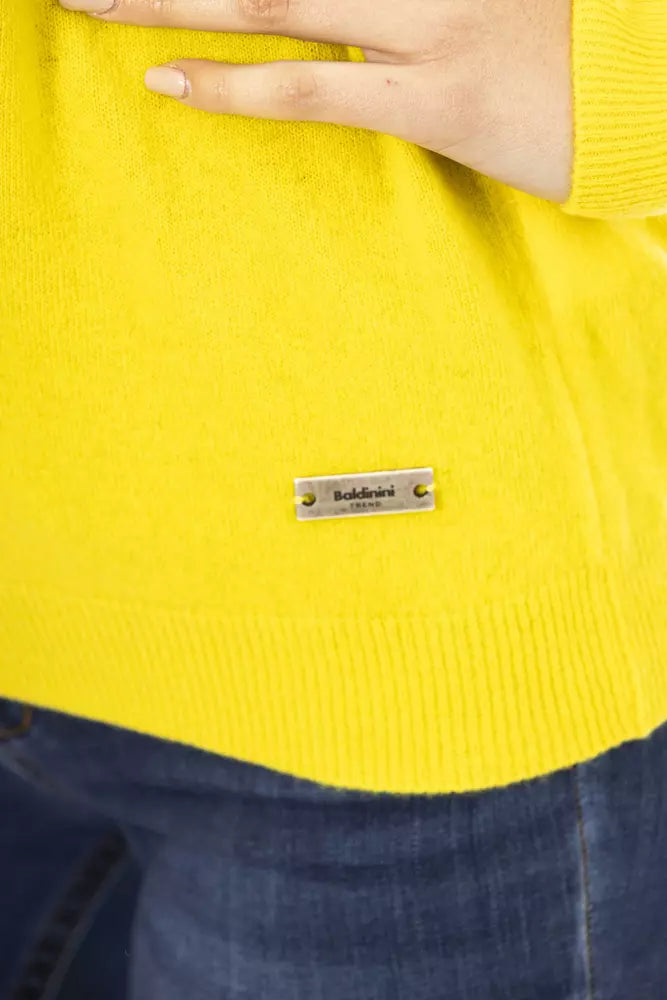 Baldinini Trend Yellow Wool Sweater