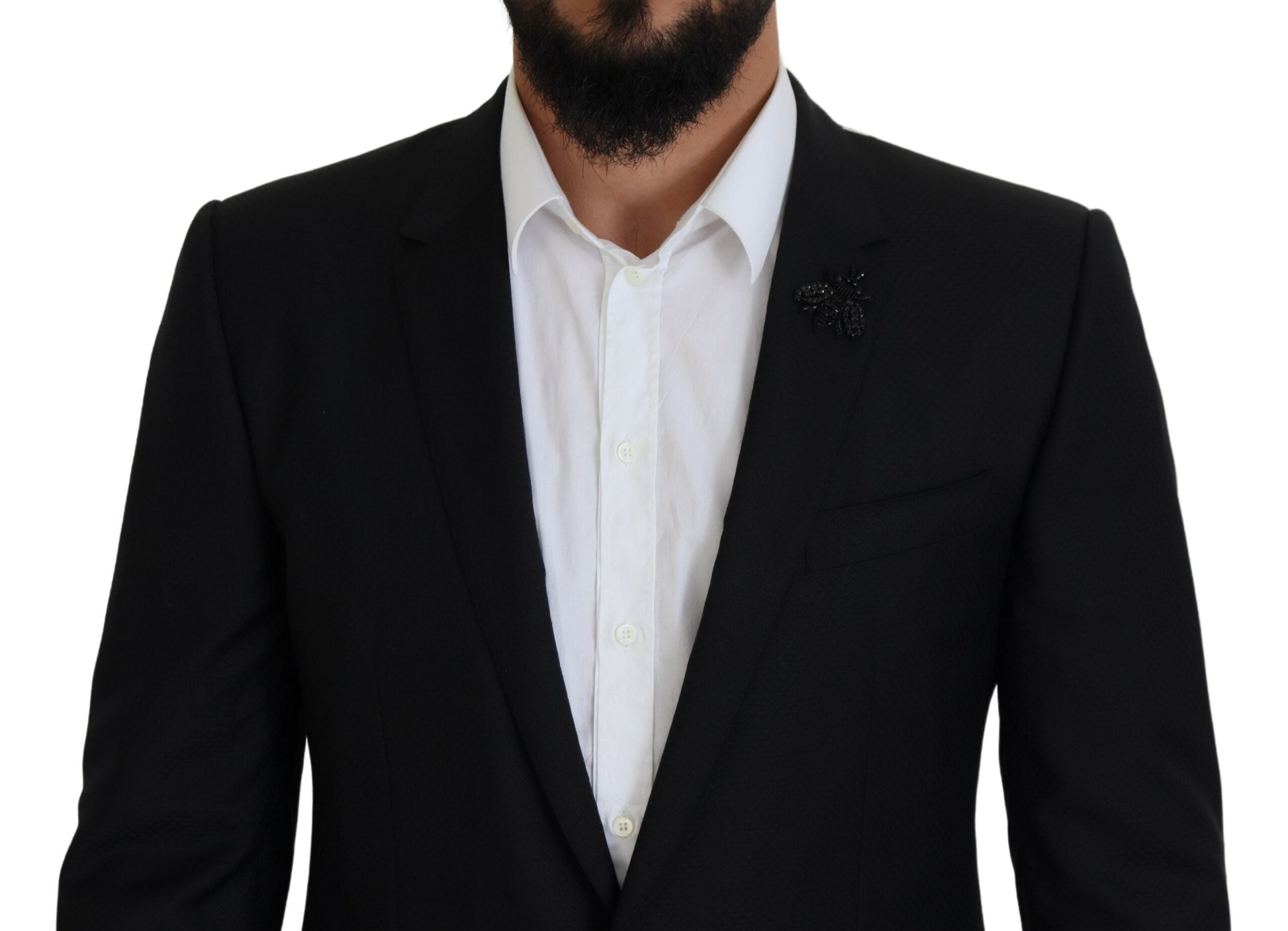 Dolce & Gabbana Black Single Breasted 2 Piece MARTINI Suit