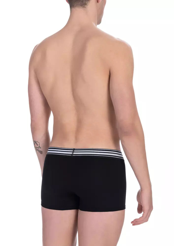 Bikkembergs Black Cotton Men's Trunk Pack