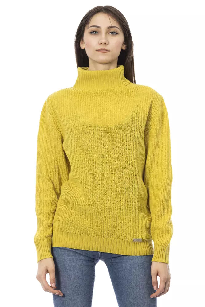 Baldinini Trend Yellow Wool Sweater