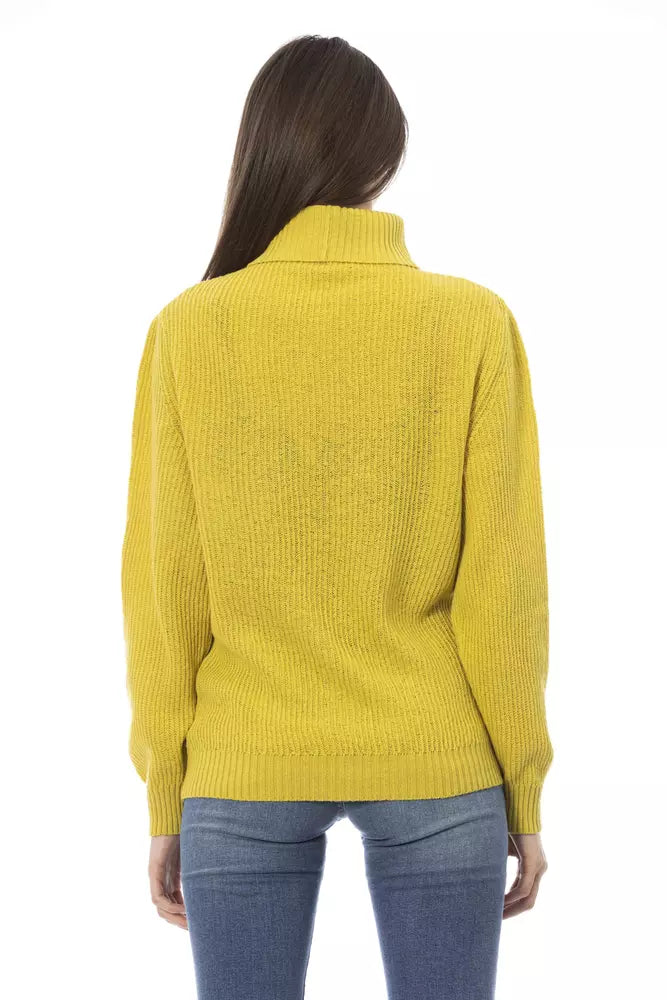 Baldinini Trend Yellow Wool Sweater