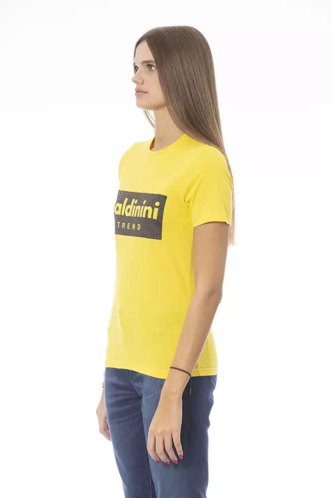 Baldinini Trend Yellow Cotton T-Shirt