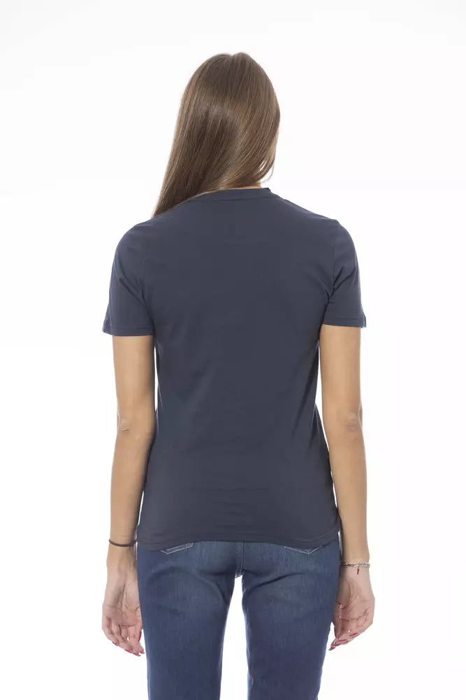 Baldinini Trend Blue Cotton T-Shirt