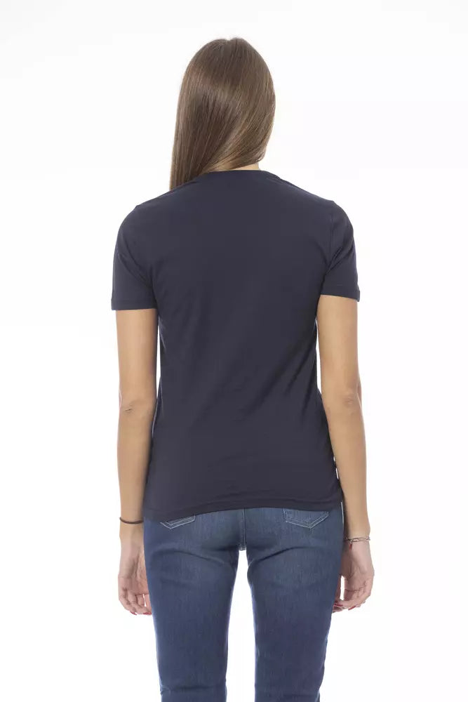 Baldinini Trend Blue Cotton T-Shirt