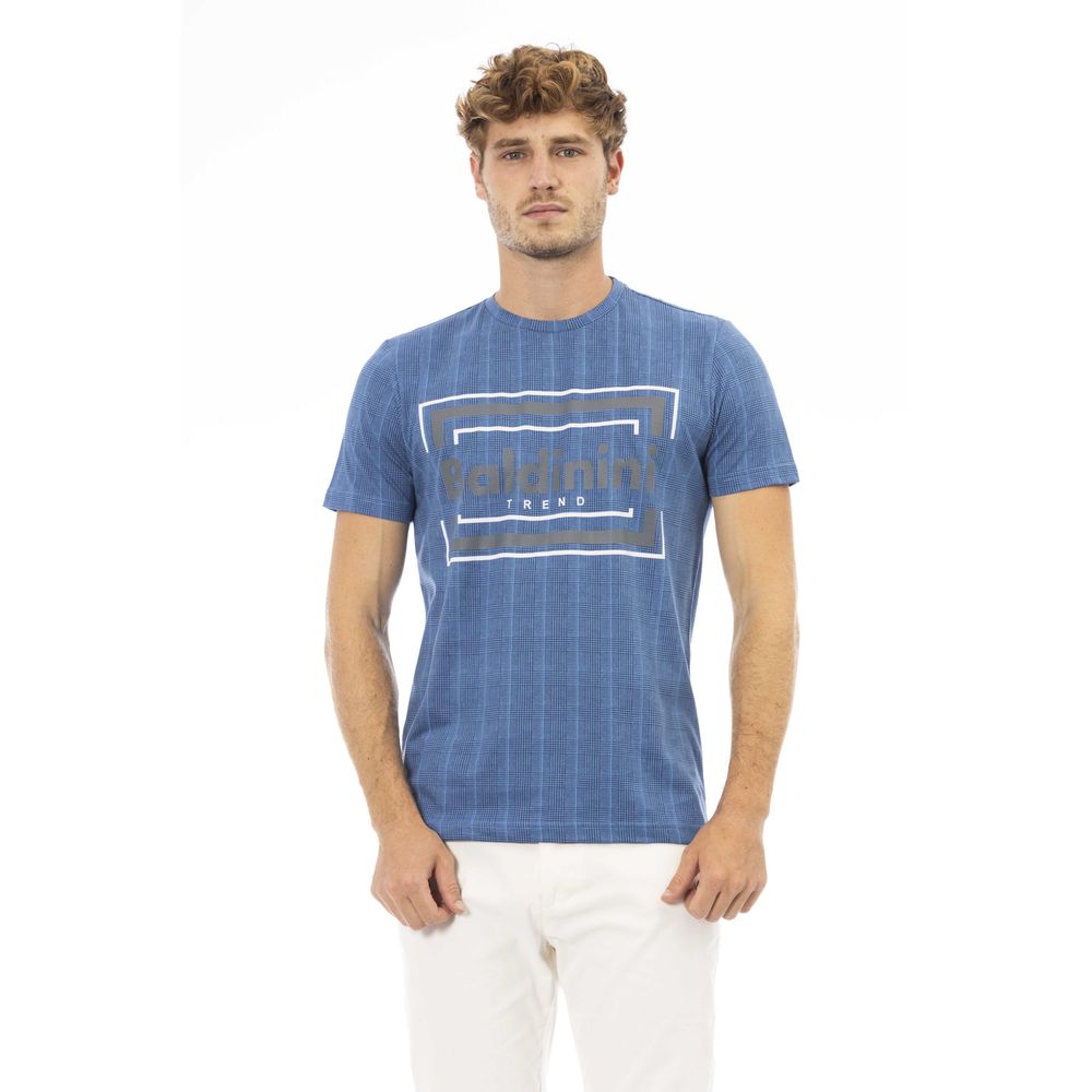 Baldinini Trend Blue Cotton T-Shirt