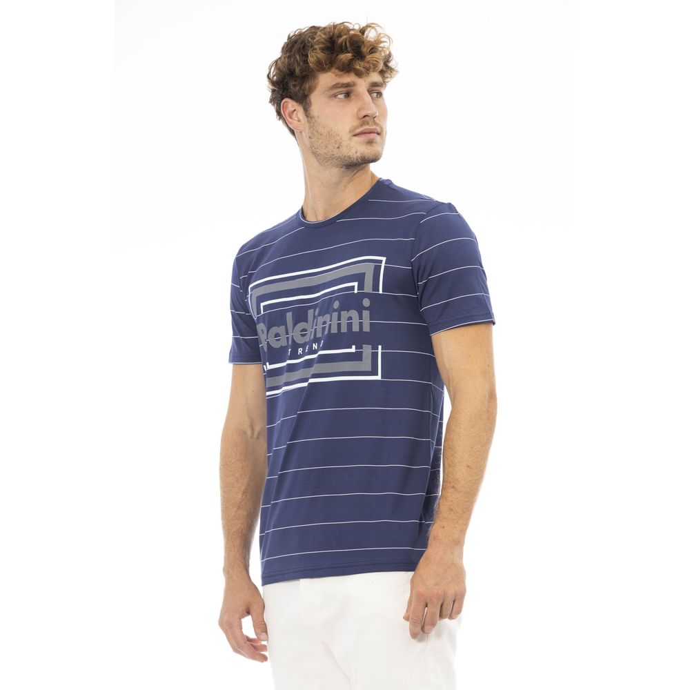 Baldinini Trend Blue Cotton T-Shirt