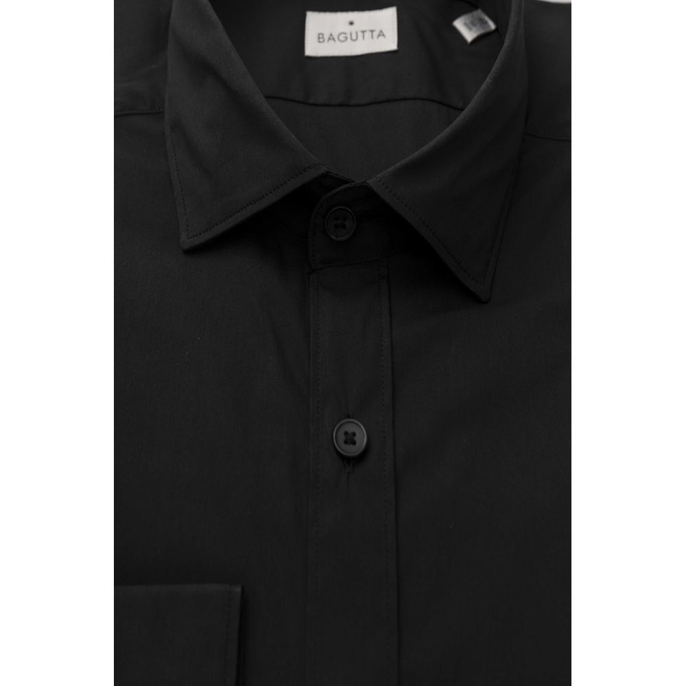 Bagutta Black Cotton Shirt