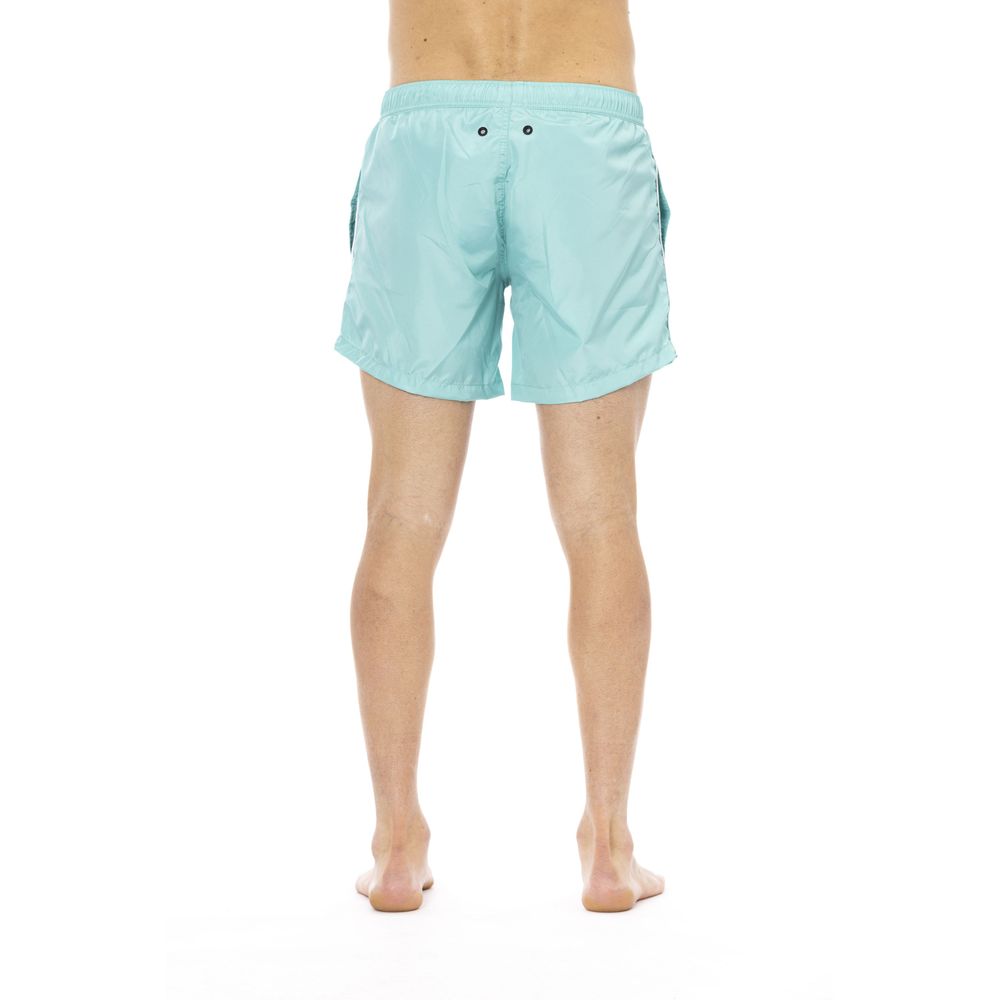 Bikkembergs Light Blue Polyester Men Swimwear