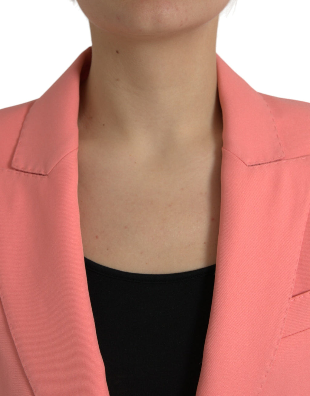 Dolce & Gabbana Pink Polyester Single Breasted Blazer Jacket