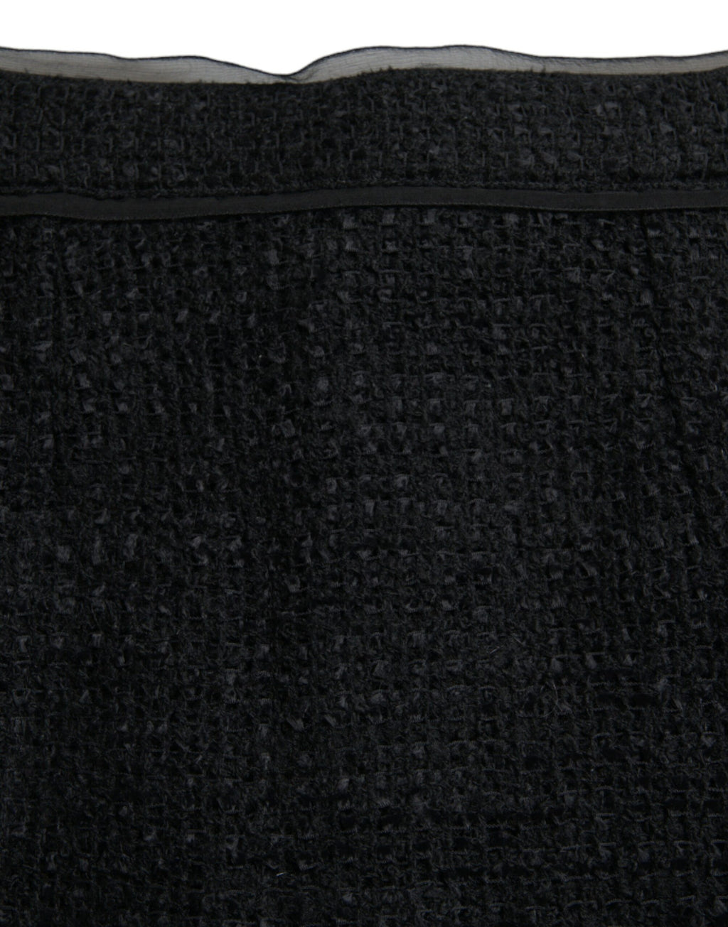 Dolce & Gabbana Black Wool High Waist Pencil Cut Midi Skirt