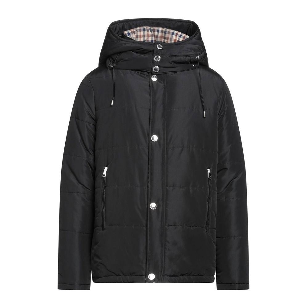 Aquascutum Black Polyamide Jackets & Coat