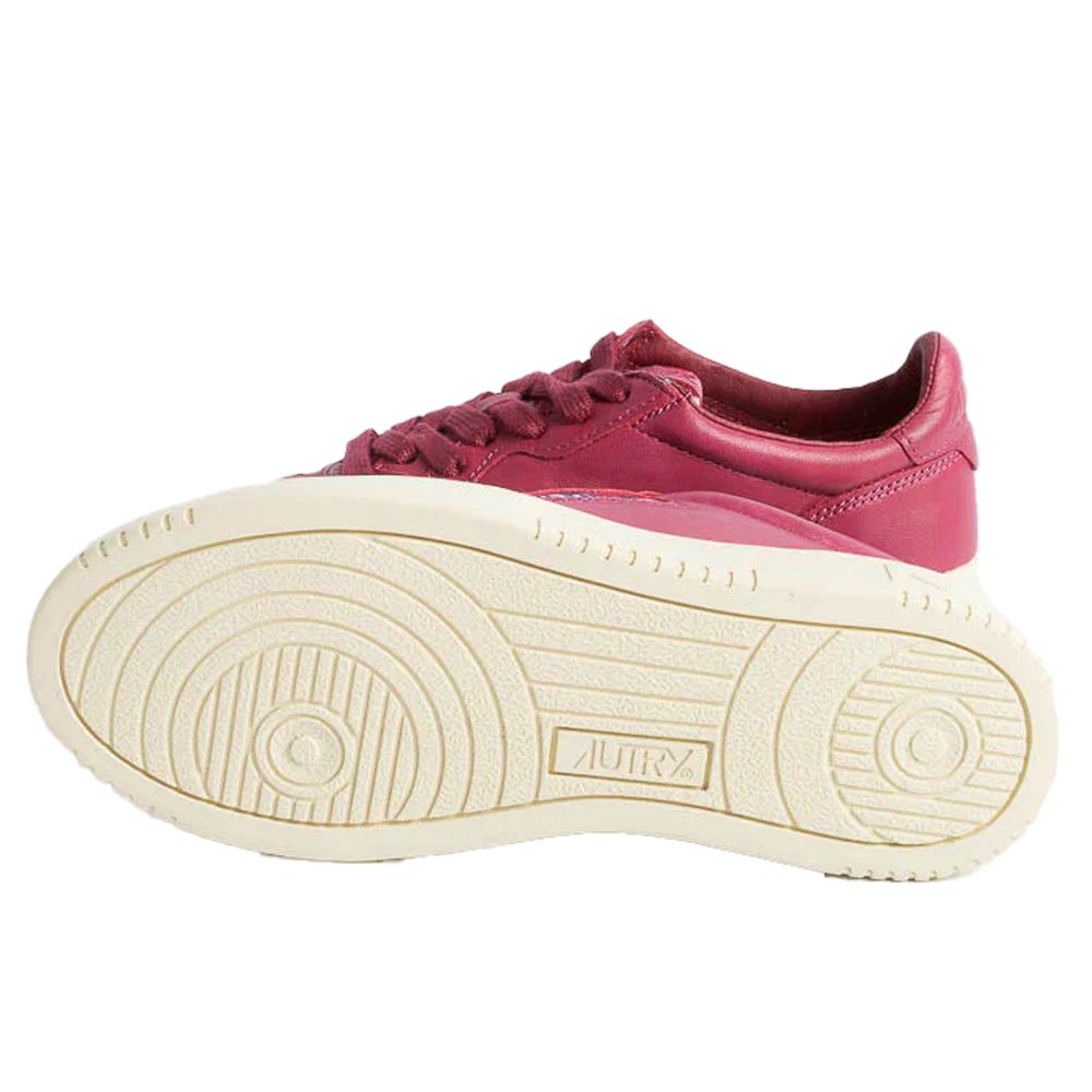 Autry Fuchsia Goatskin Women Sneaker