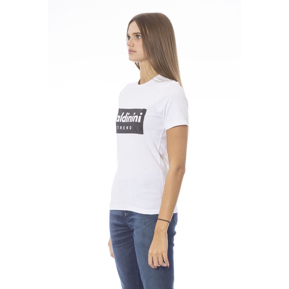 Baldinini Trend White Cotton T-Shirt