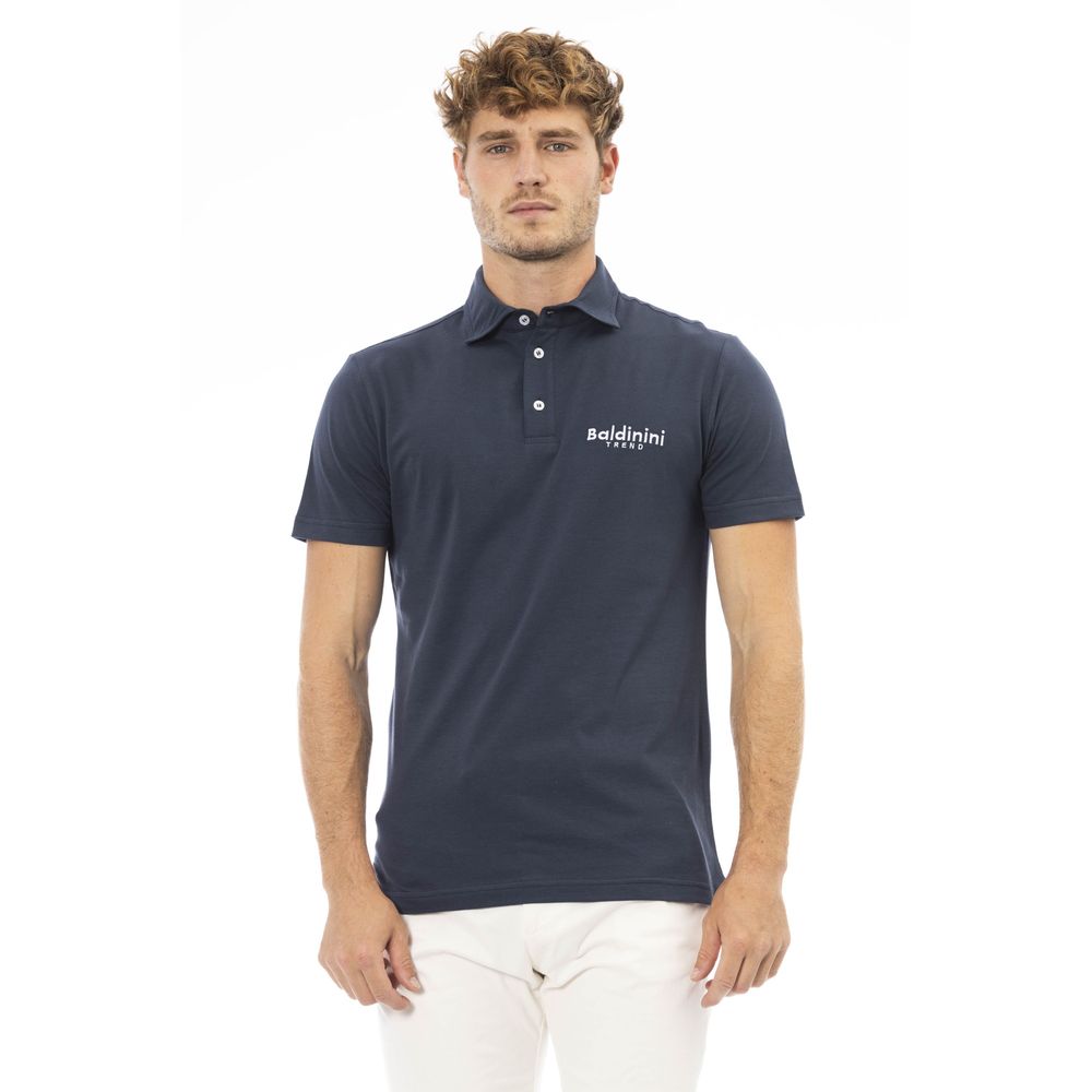 Baldinini Trend Blue Cotton Polo Shirt