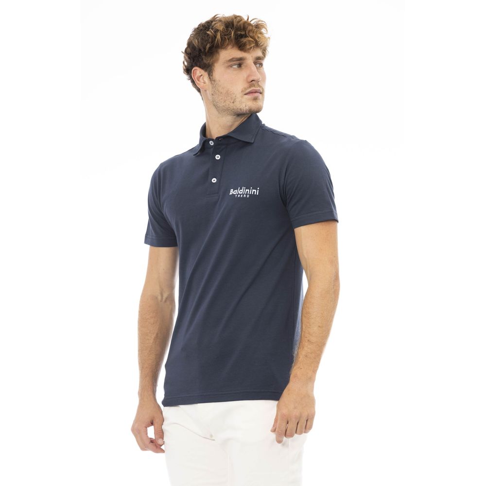 Baldinini Trend Blue Cotton Polo Shirt
