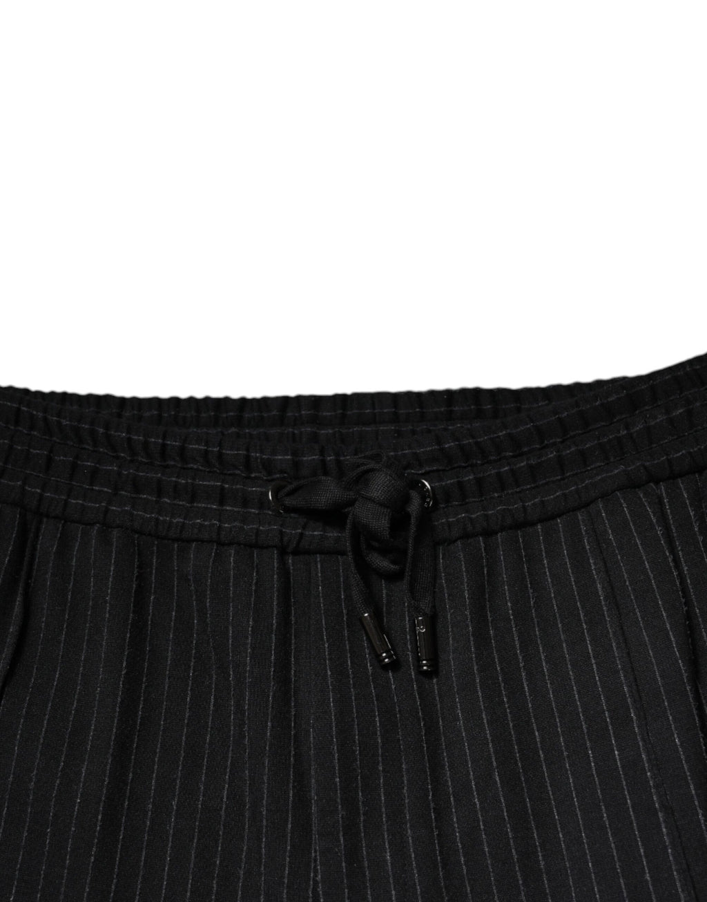 Dolce & Gabbana Black Stripes Viscose Skinny Dress Pants