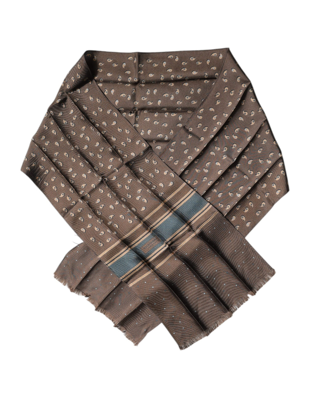 Brown Fantasy Silk Neck Wrap Shawl Scarf