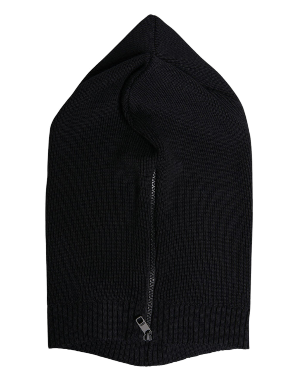 Black Wool Whole Head Wrap Balaclava Hat