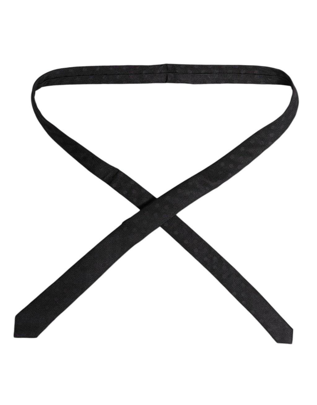 Black Circles Silk Adjustable Necktie Tie