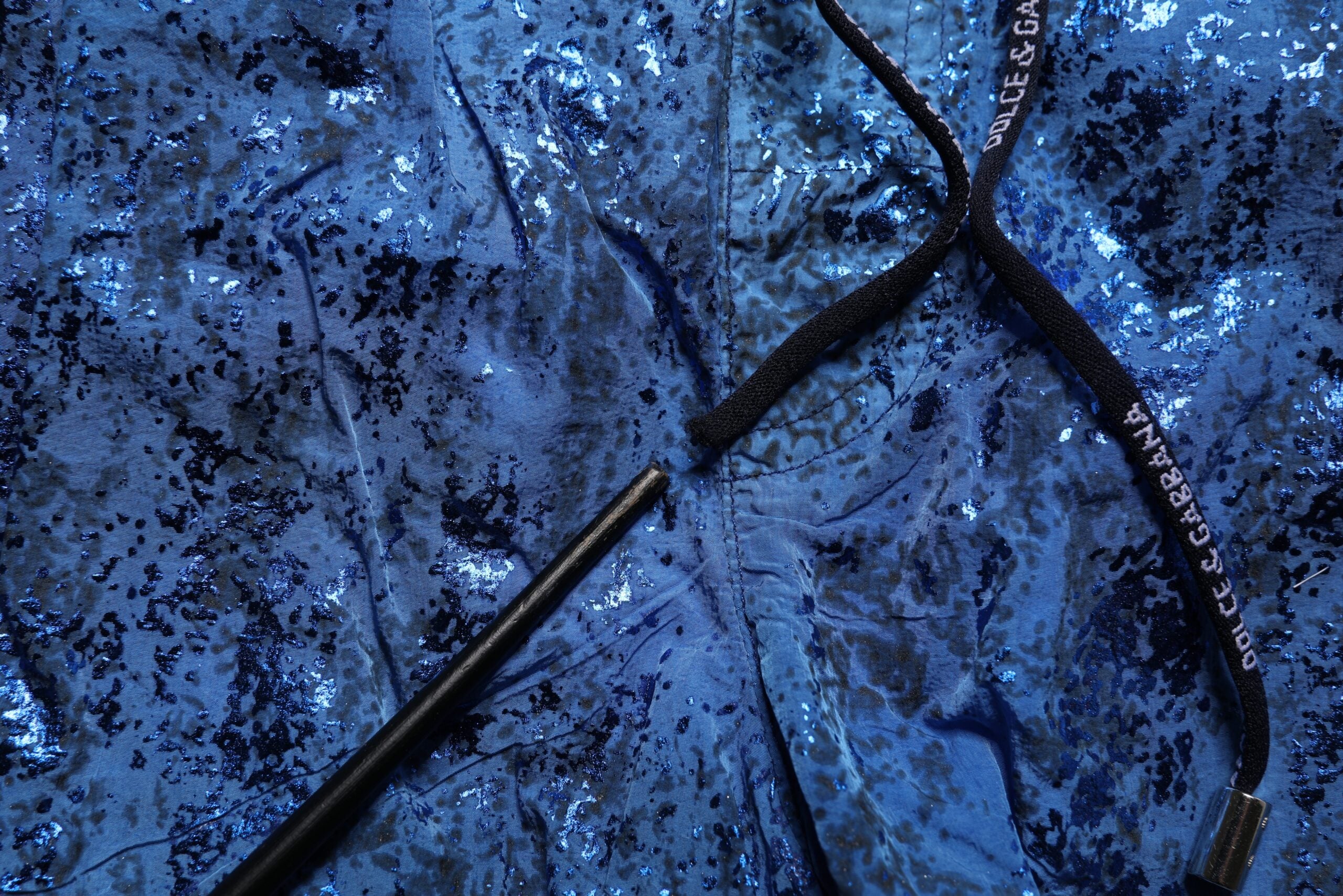 Blue Nylon Beachwear Swim Shorts 2Pc Swimwear