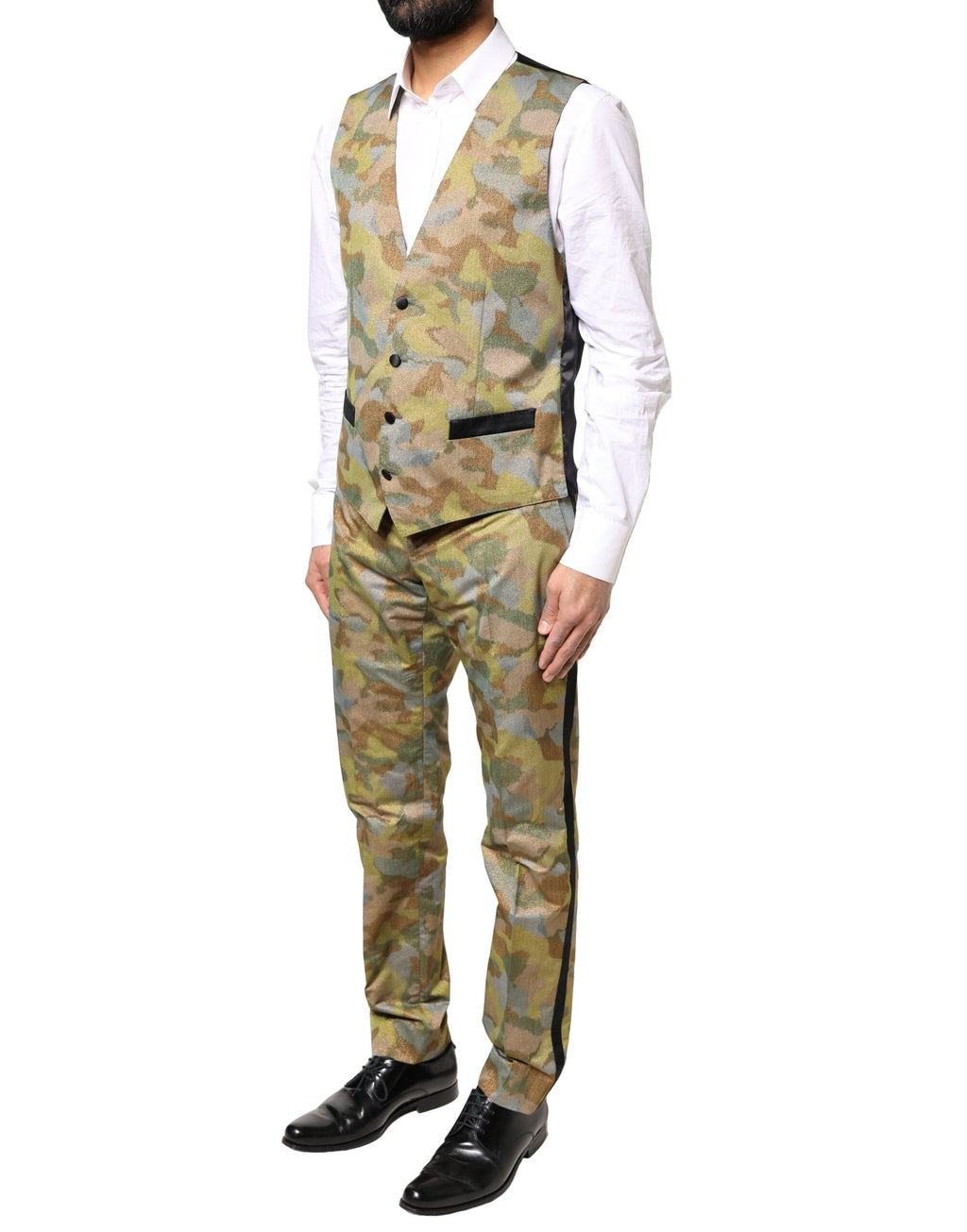 Multicolor Camouflage SICILIA 3 Piece Suit